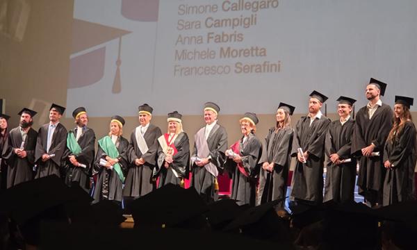 Conferimento del titolo a 230 dottori di ricerca.