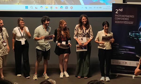 Chiara Capelli won the best poster competition at the 2nd International Conference on Novel Photorefineries for Resource Recovery